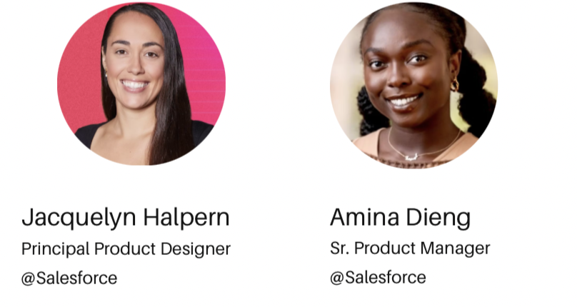 Salesforce product and design partners who were involved in the project.